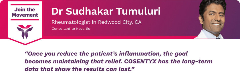 Dr. Sudhakar Tumuluri Reducing the patient's inflammation