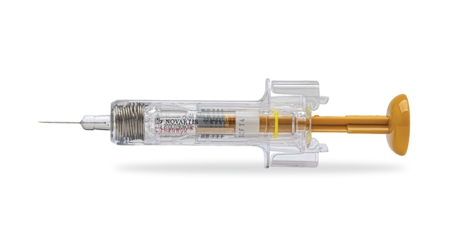 Cosentyx prefilled syringe.