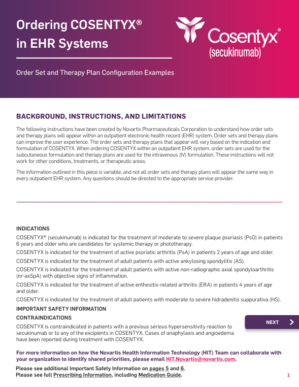 Order Sets and Therapy Plans in EHR Systems