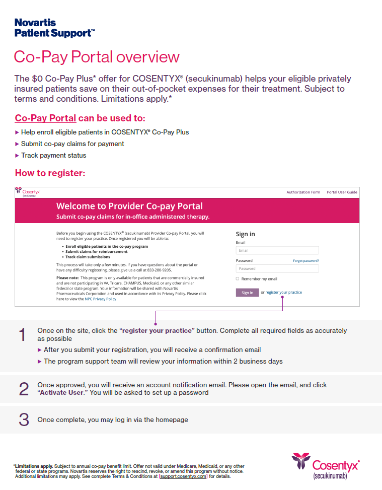 IV Provider Co-Pay Plus Portal Overview