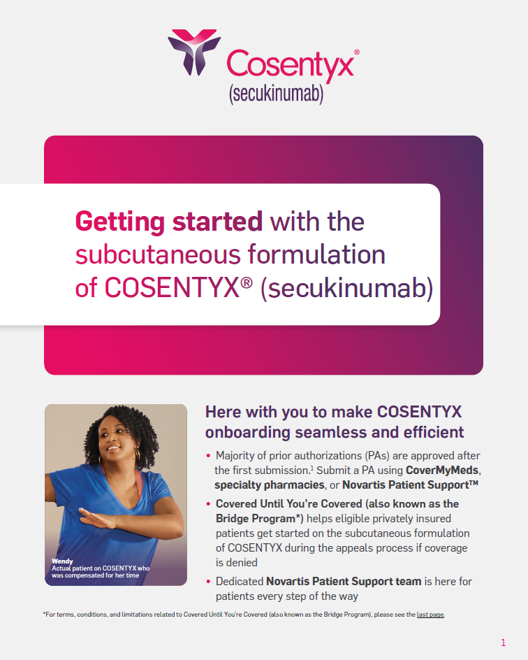 COSENTYX Onboarding Brochure