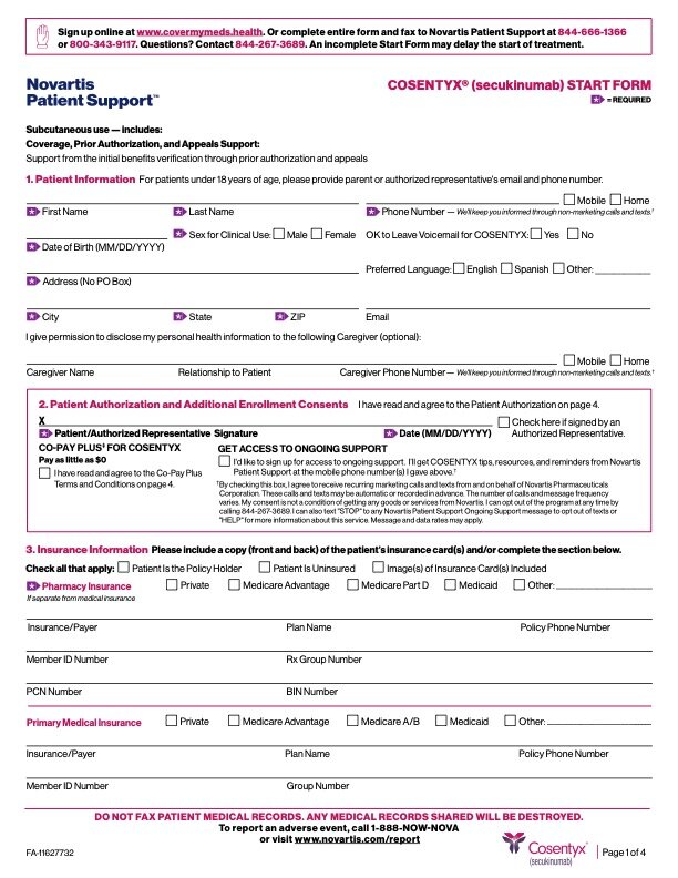 SC Start Form