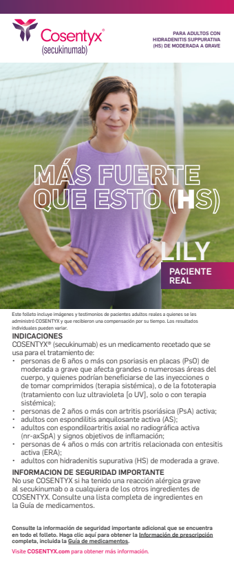 COSENTYX HS Brochure (en español).