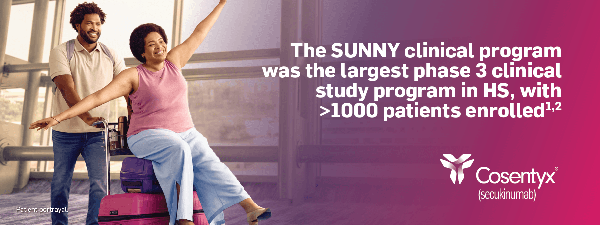 The SUNNY protocol was the largest phase 3 clinical study program in HS, with >1000 patients enrolled